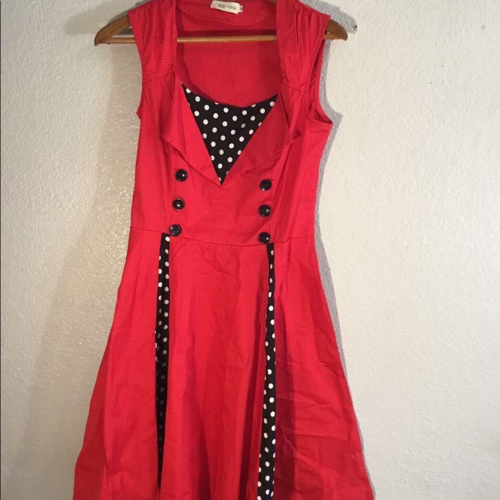 Vintage inspired Red Dress